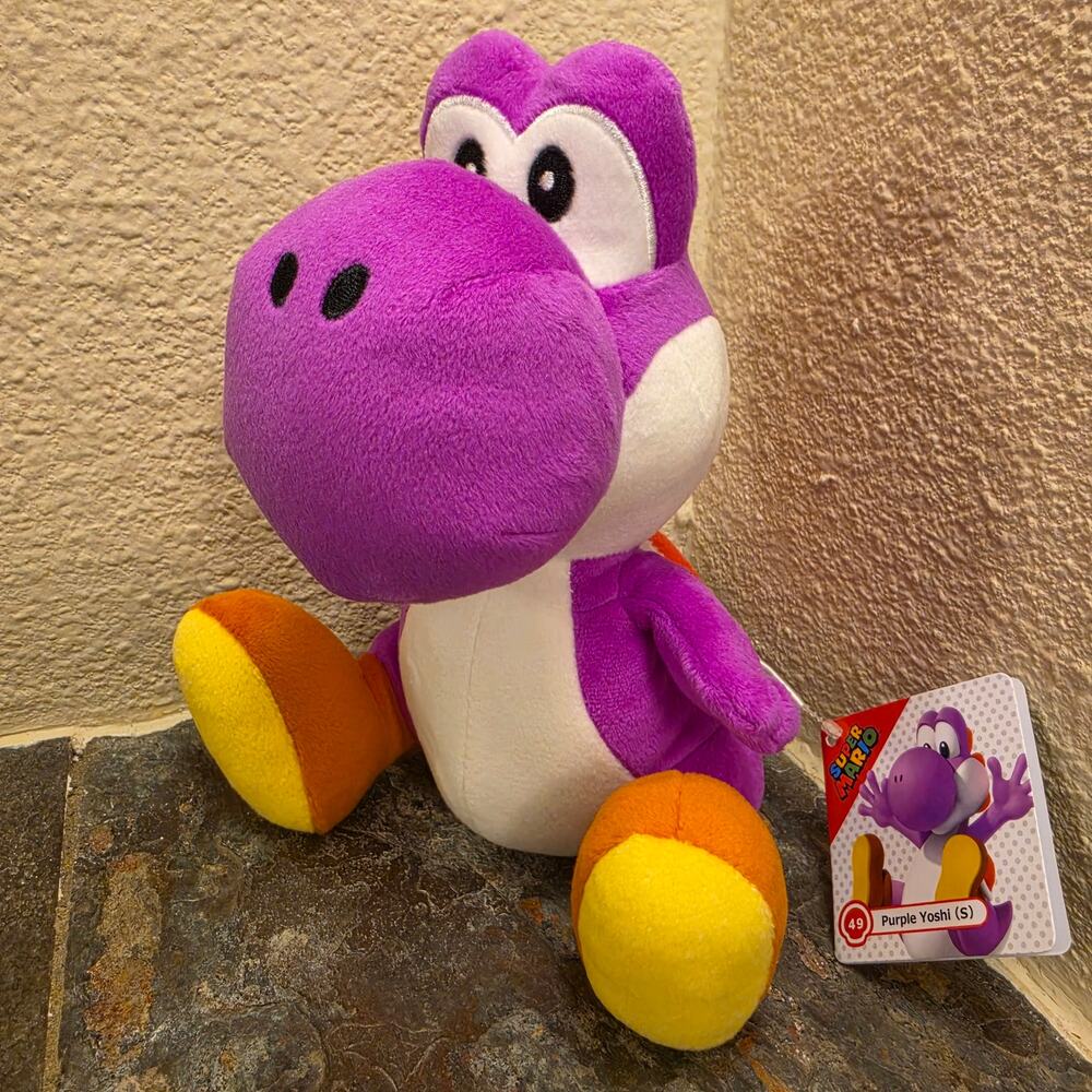 Plush - Yoshi Purple, 8 inch (NEW) - Super Mario - Nintendo